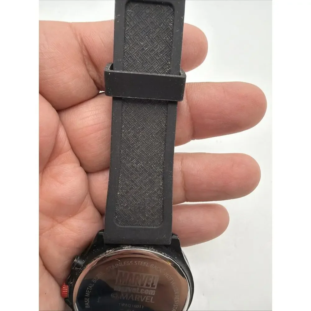 Original Marvel Deadpool Face Wristwatch, DPAQ16011, Used In Good Condition